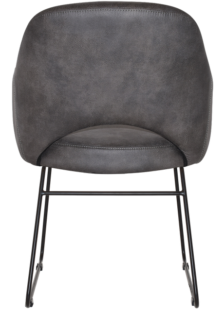 EZ ARM CHAIR ALBURY SLED BLACK
