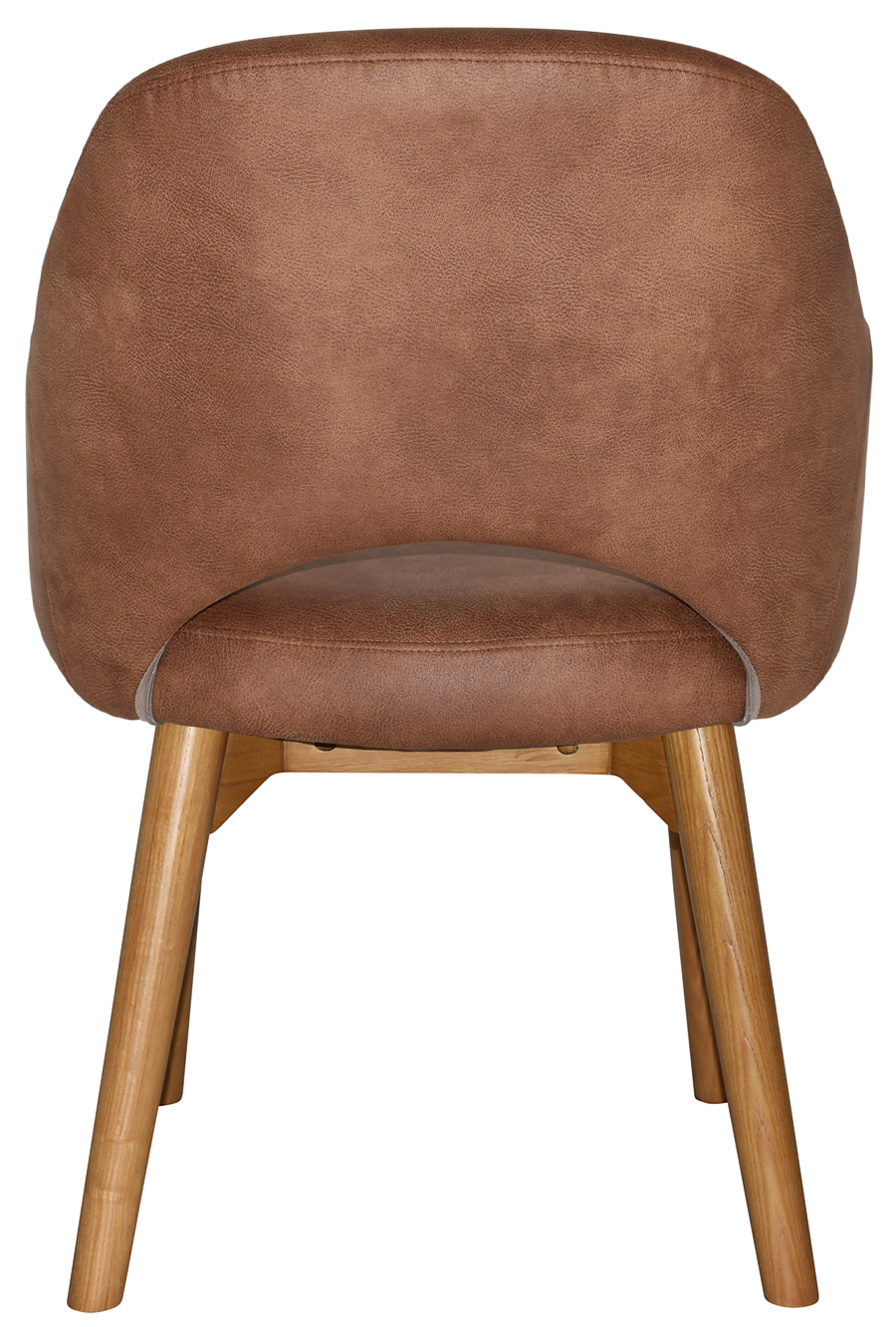 EZ Albury Solid Timber Oak Stained Upholstered Hospitality Dining Armchair