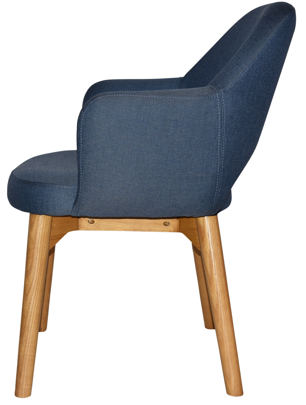 EZ Albury Solid Timber Oak Stained Upholstered Hospitality Dining Armchair