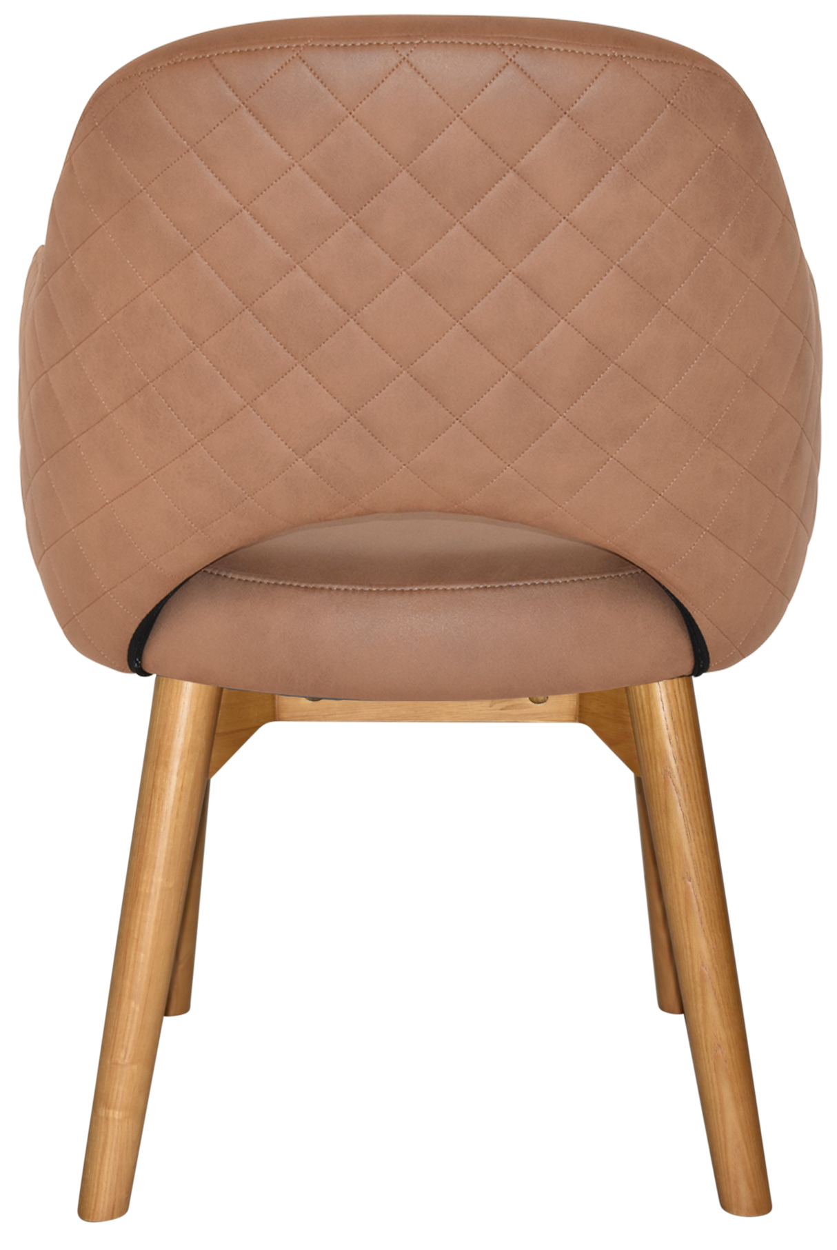 EZ Albury Solid Timber Oak Stained Upholstered Hospitality Dining Armchair