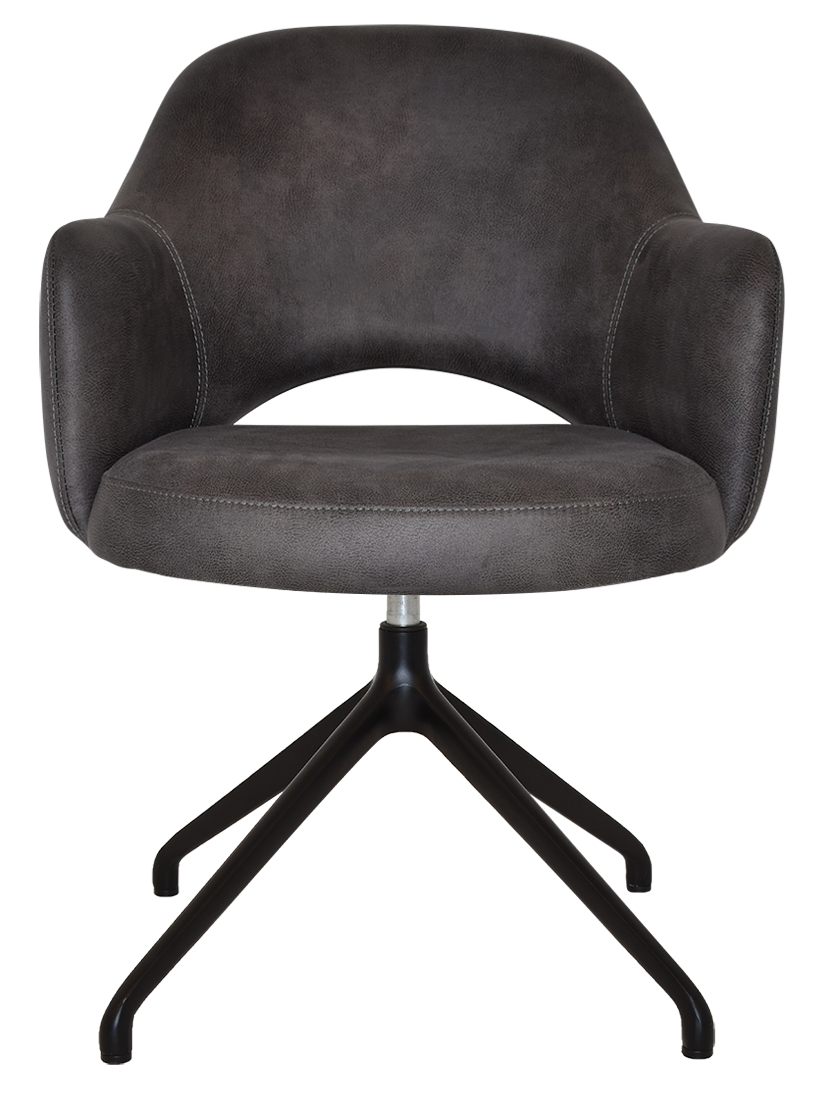 EZ ARM CHAIR ALBURY TRESTLE V2 BLACK