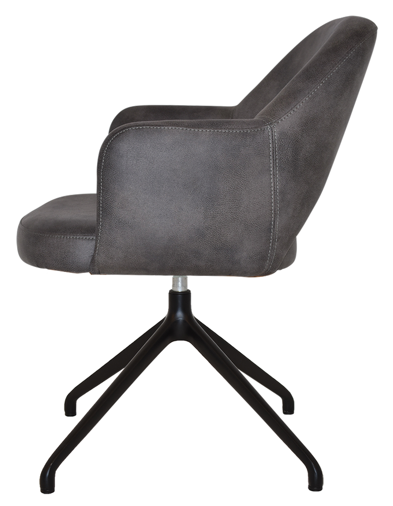 EZ ARM CHAIR ALBURY TRESTLE V2 BLACK