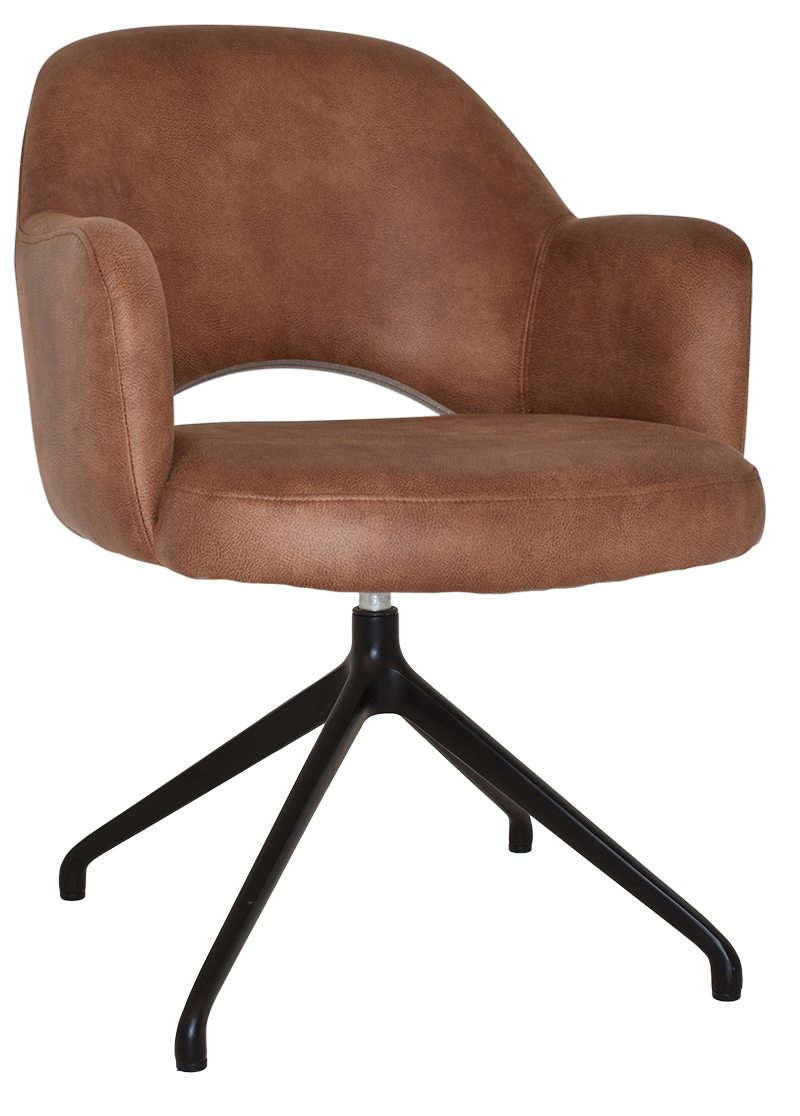 EZ ARM CHAIR ALBURY TRESTLE V2 BLACK
