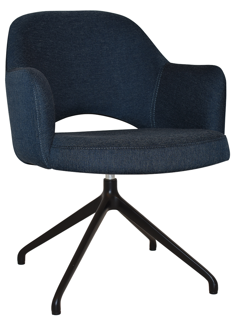 EZ ARM CHAIR ALBURY TRESTLE V2 BLACK