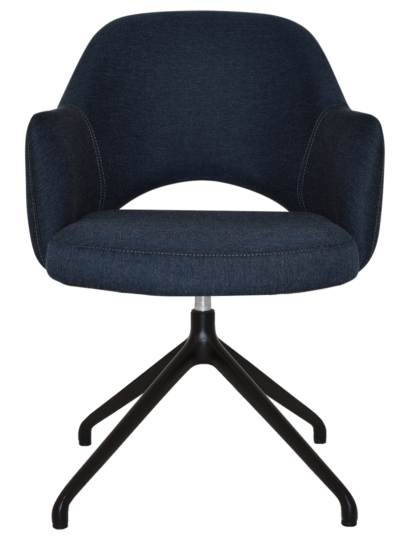 EZ ARM CHAIR ALBURY TRESTLE V2 BLACK
