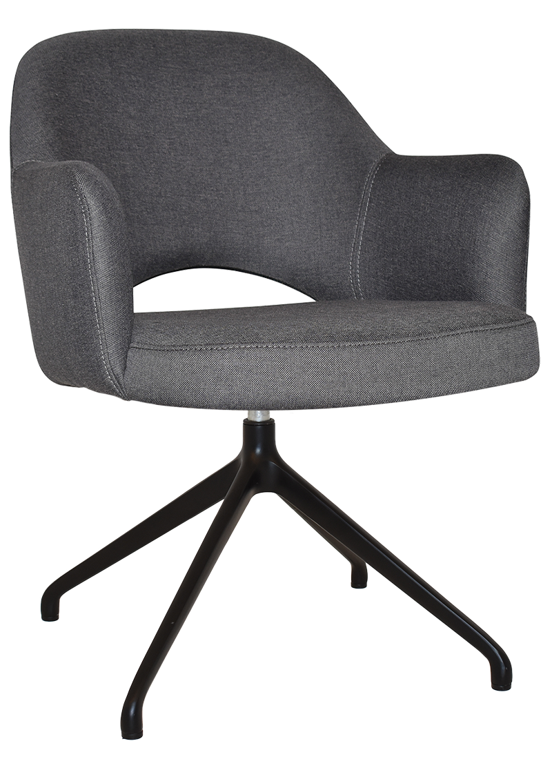 EZ ARM CHAIR ALBURY TRESTLE V2 BLACK