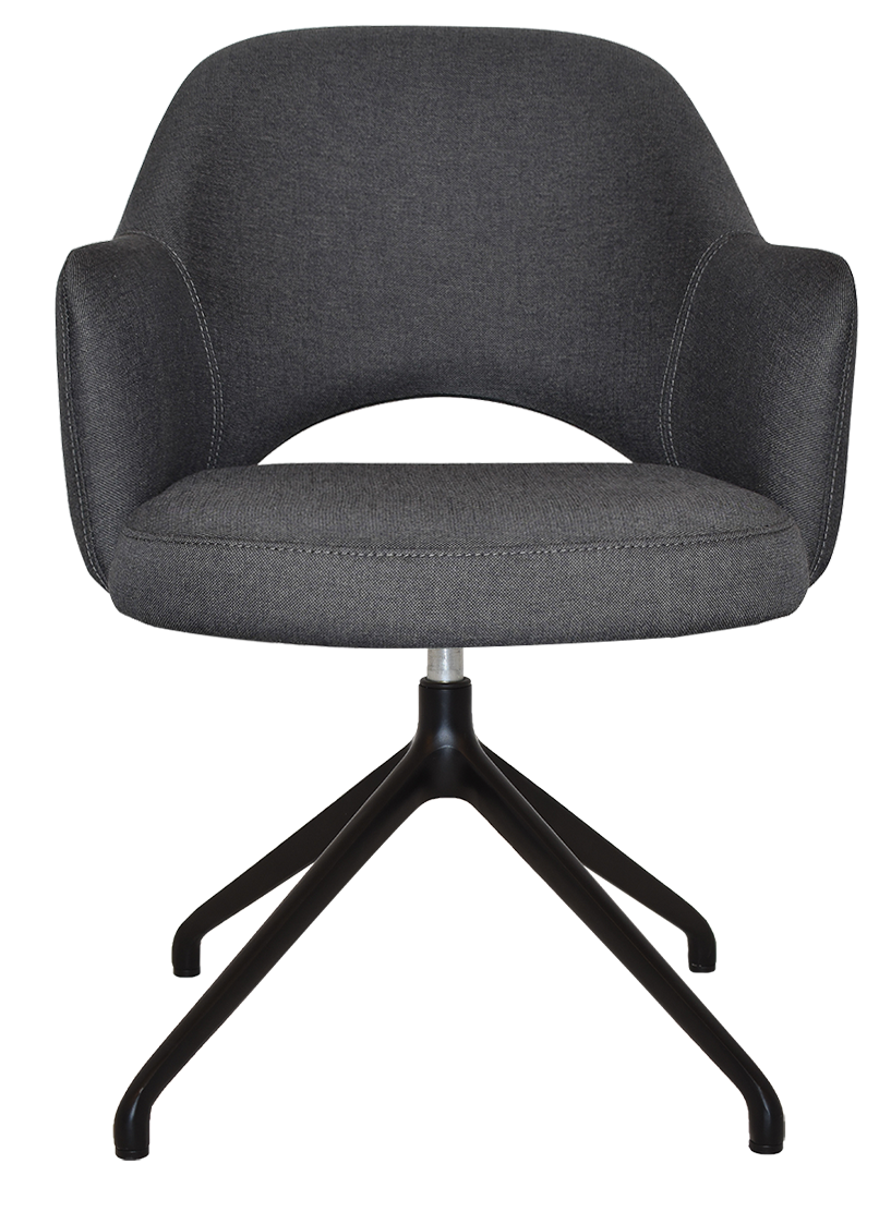 EZ ARM CHAIR ALBURY TRESTLE V2 BLACK