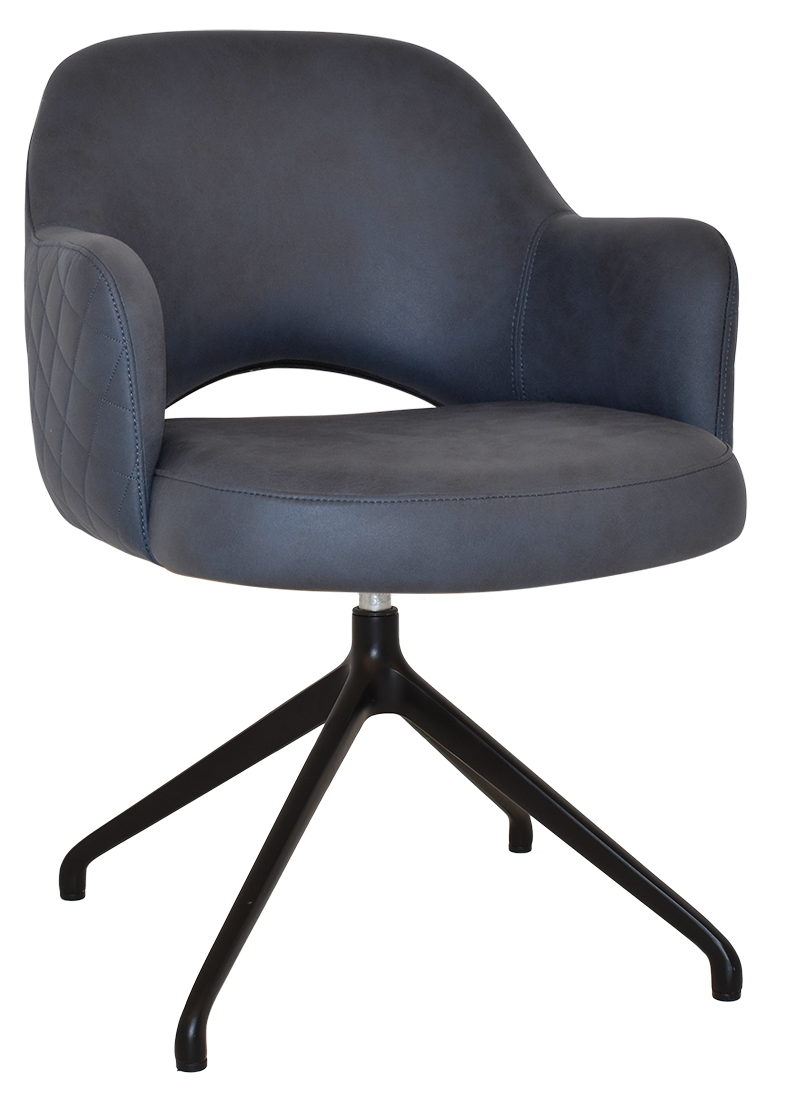 EZ ARM CHAIR ALBURY TRESTLE V2 BLACK