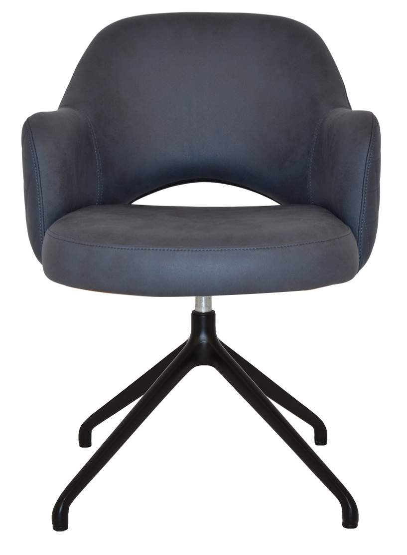 EZ ARM CHAIR ALBURY TRESTLE V2 BLACK
