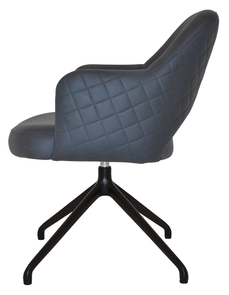 EZ ARM CHAIR ALBURY TRESTLE V2 BLACK
