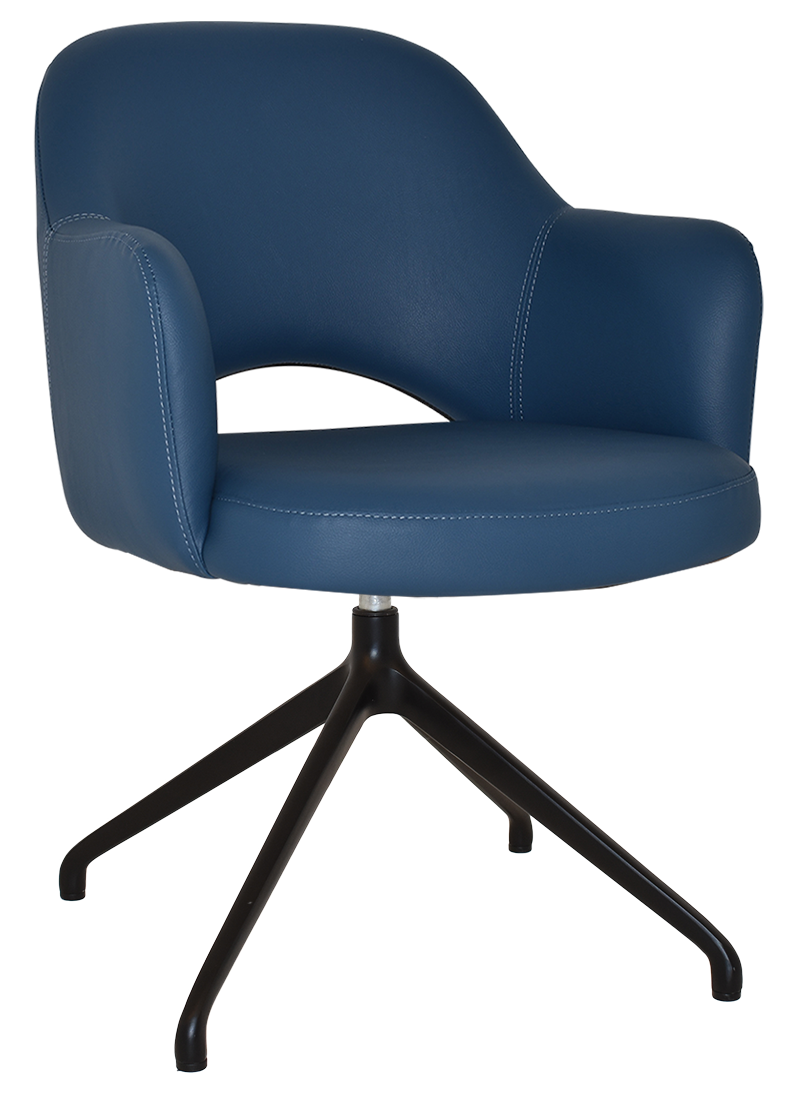 EZ ARM CHAIR ALBURY TRESTLE V2 BLACK