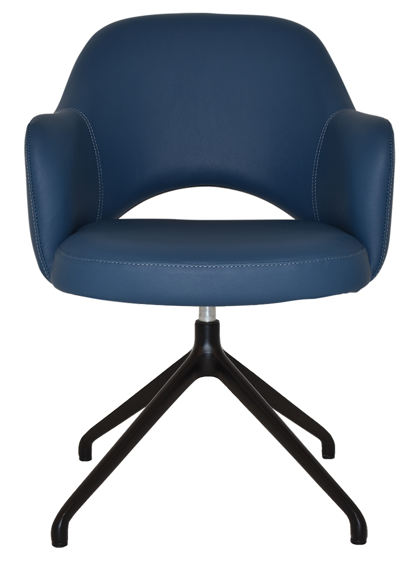 EZ ARM CHAIR ALBURY TRESTLE V2 BLACK