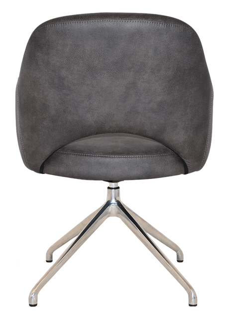 EZ ARM CHAIR ALBURY TRESTLE V2 POLISHED ALUM