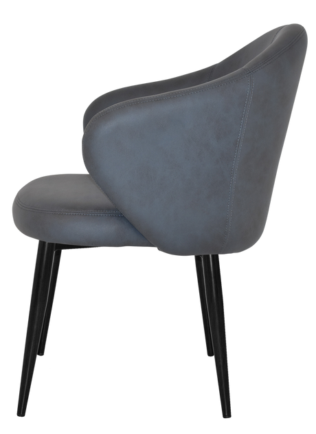 EZ ARM CHAIR HUGO METAL BLACK