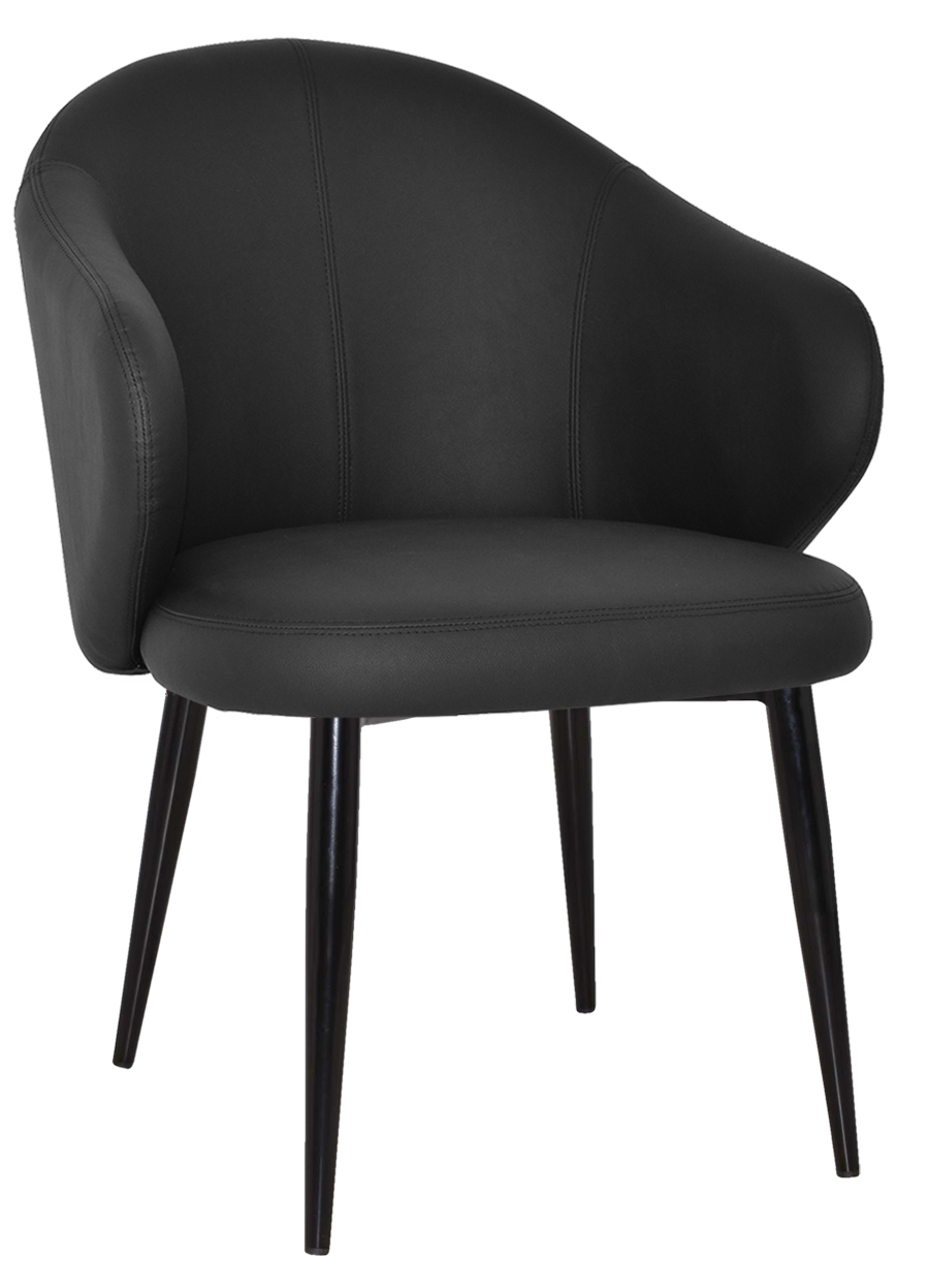 EZ ARM CHAIR HUGO METAL BLACK