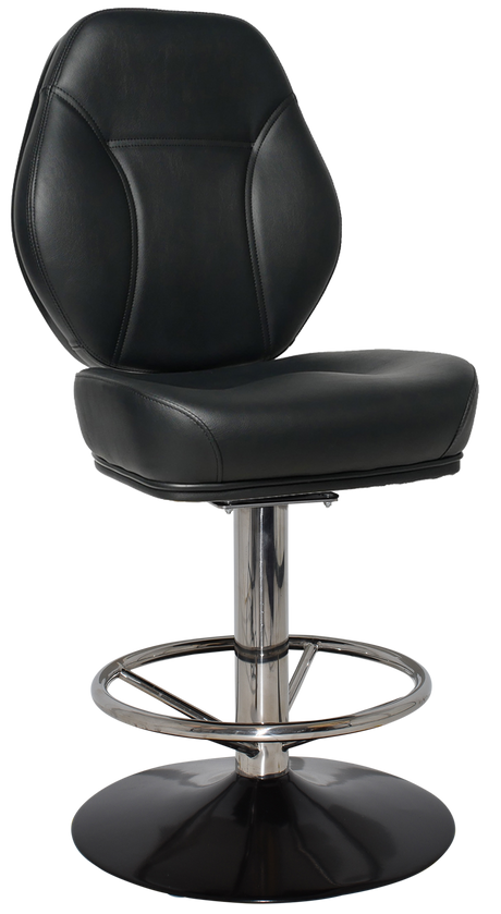 EZ GAMING STOOL CAIRO DISC BLACK