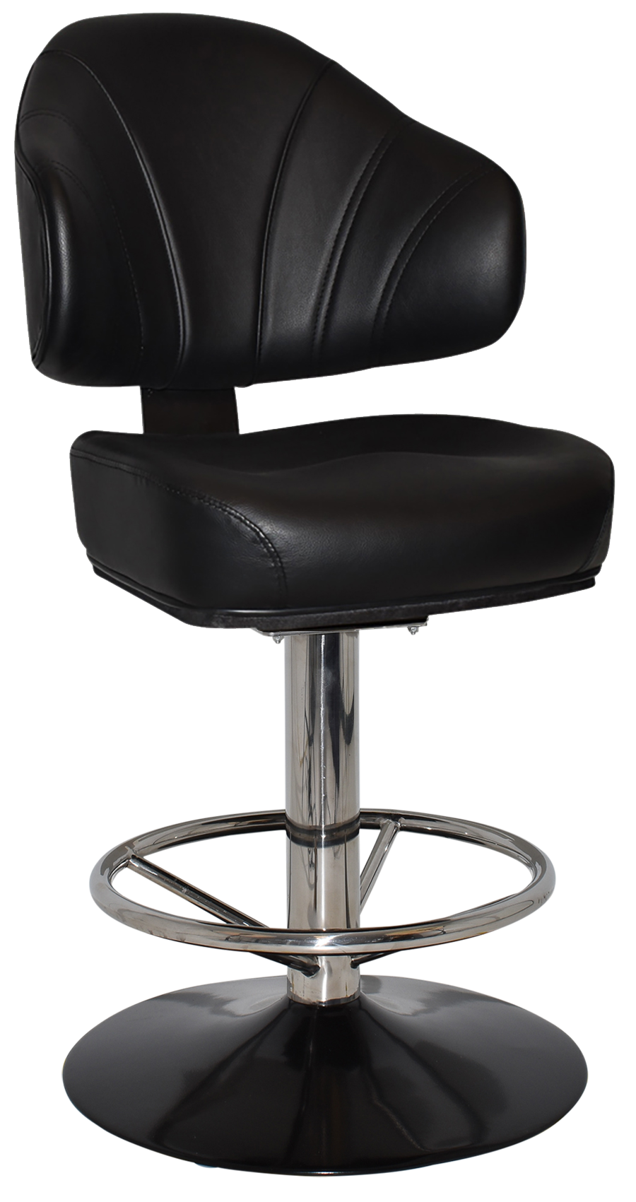EZ GAMING STOOL LUXOR DISC BLACK