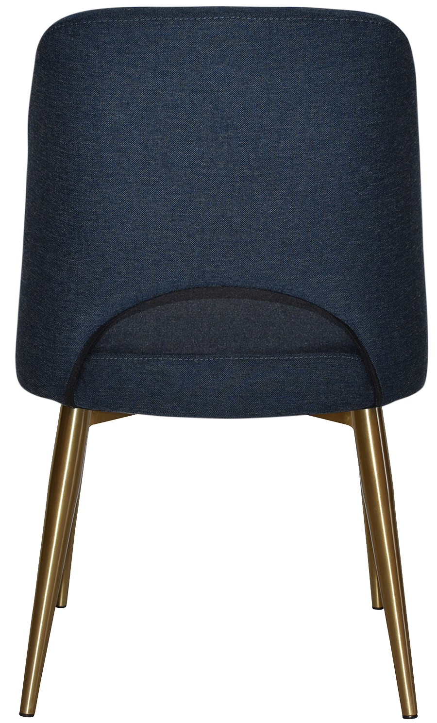 EZ Albury Brass Colour Stainless Steel Leg Upholstered Hospitality Dining Chair