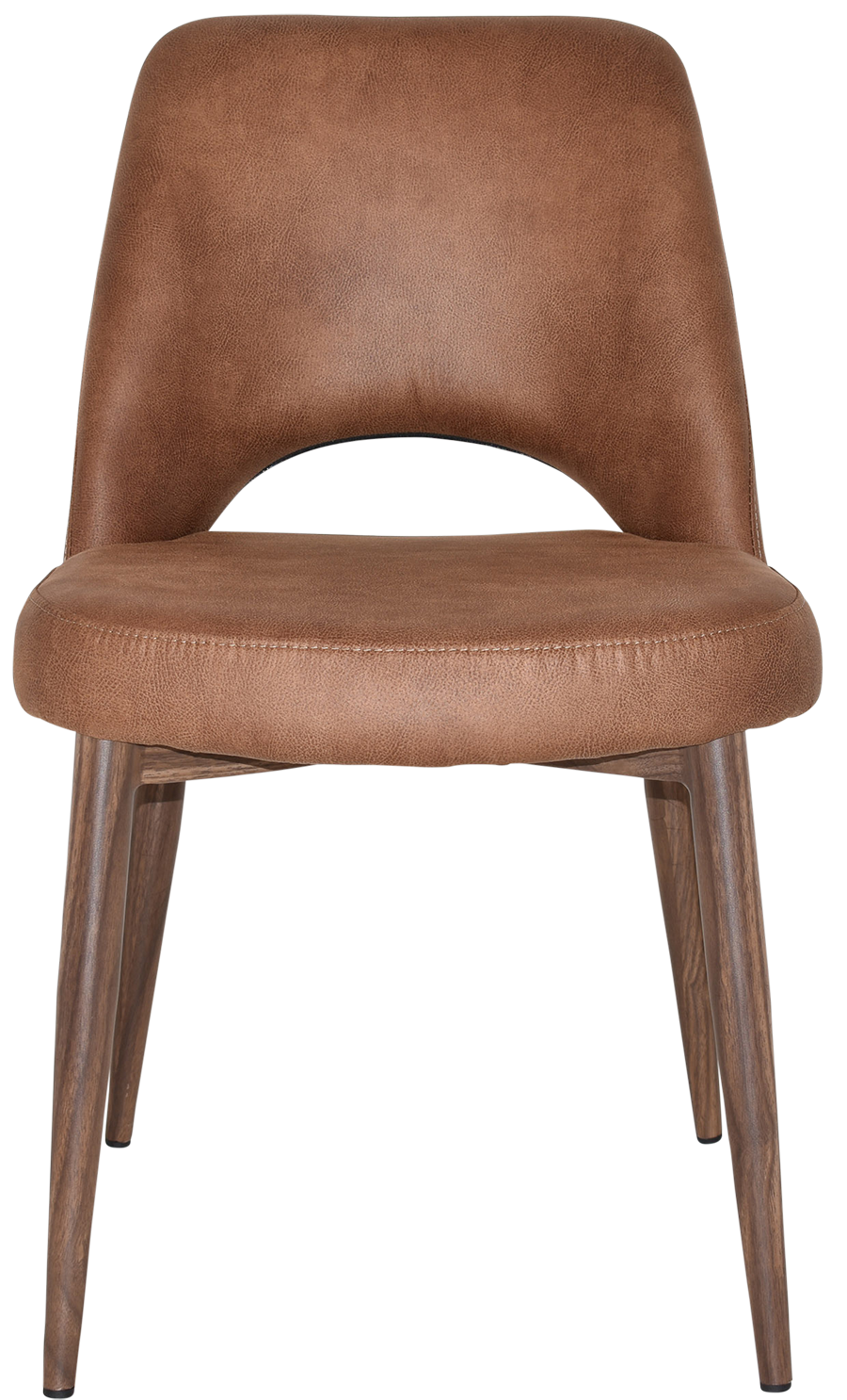 EZ Albury Walnut Colour Metal Leg Upholstered Hospitality Dining Chair