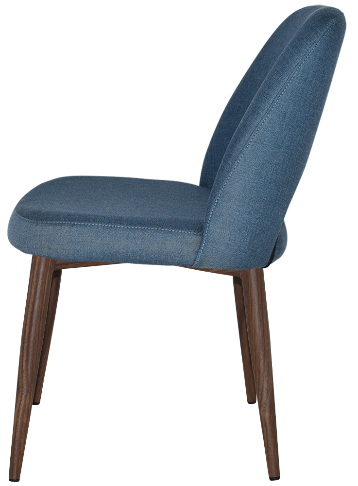 EZ Albury Walnut Colour Metal Leg Upholstered Hospitality Dining Chair