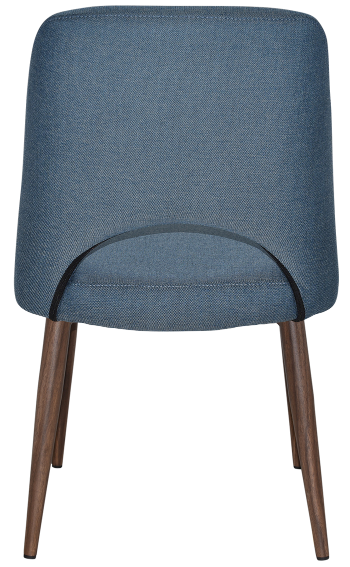 EZ Albury Walnut Colour Metal Leg Upholstered Hospitality Dining Chair