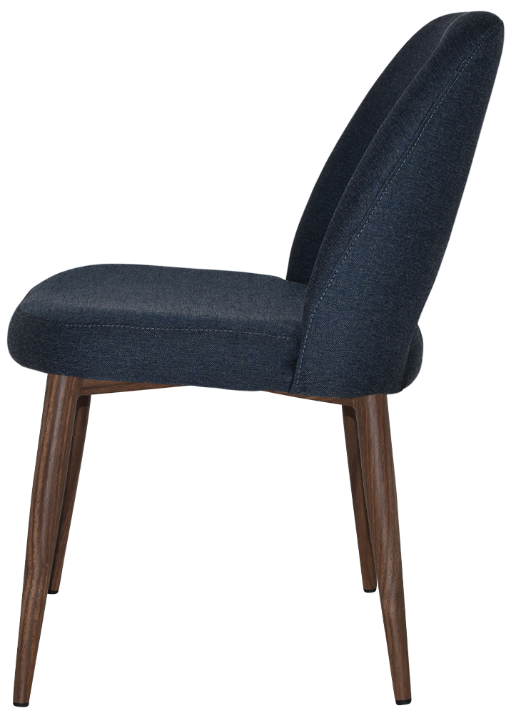 EZ Albury Walnut Colour Metal Leg Upholstered Hospitality Dining Chair