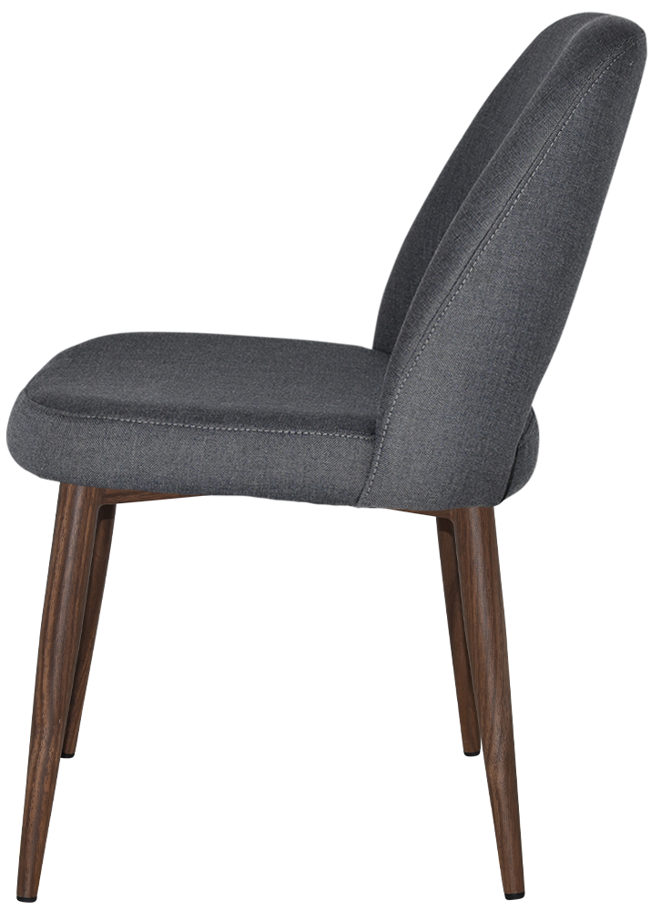 EZ Albury Walnut Colour Metal Leg Upholstered Hospitality Dining Chair