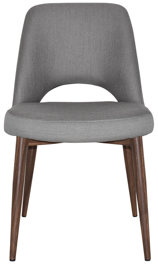 EZ Albury Walnut Colour Metal Leg Upholstered Hospitality Dining Chair