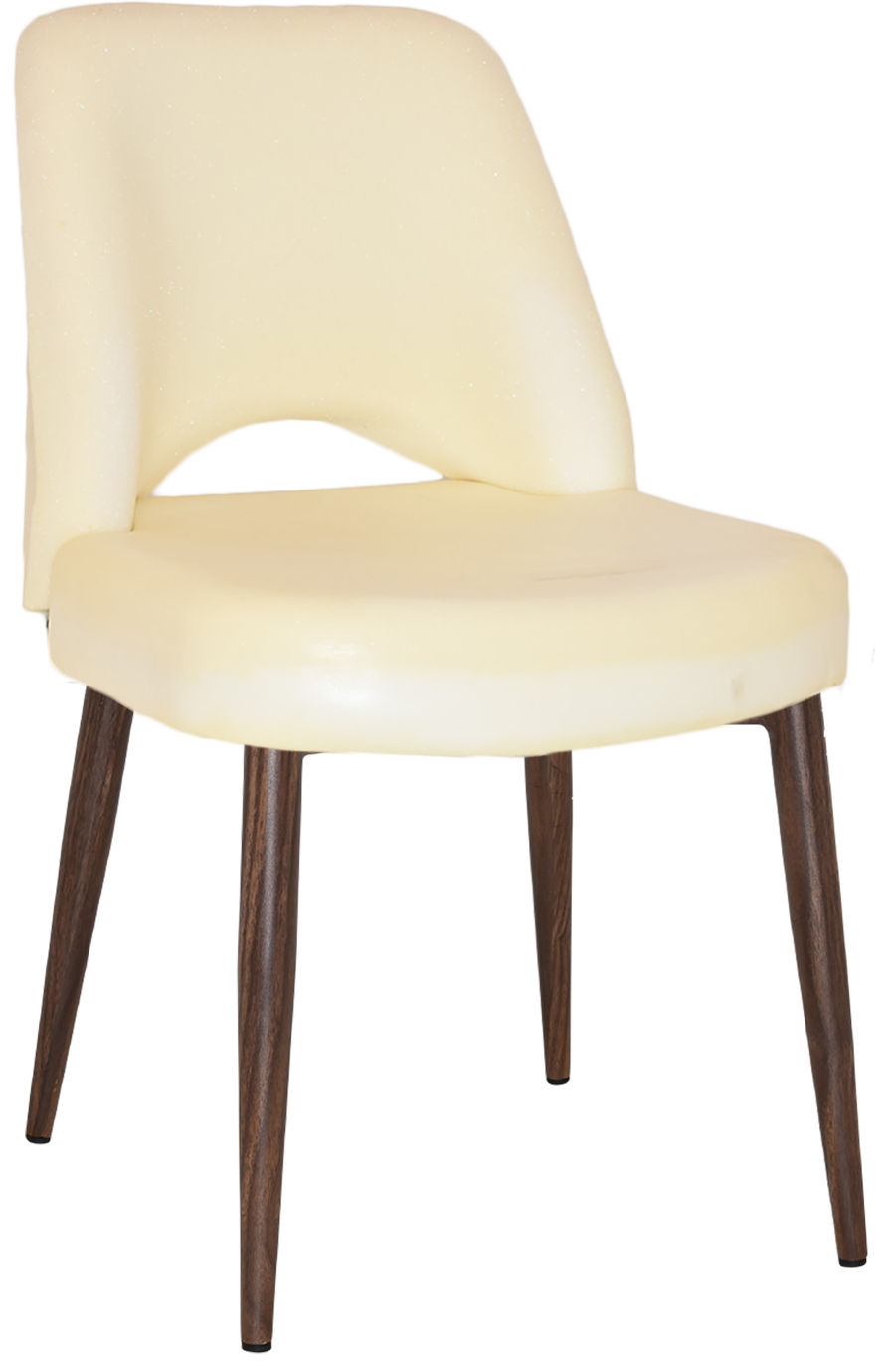 EZ Albury Walnut Colour Metal Leg Upholstered Hospitality Dining Chair