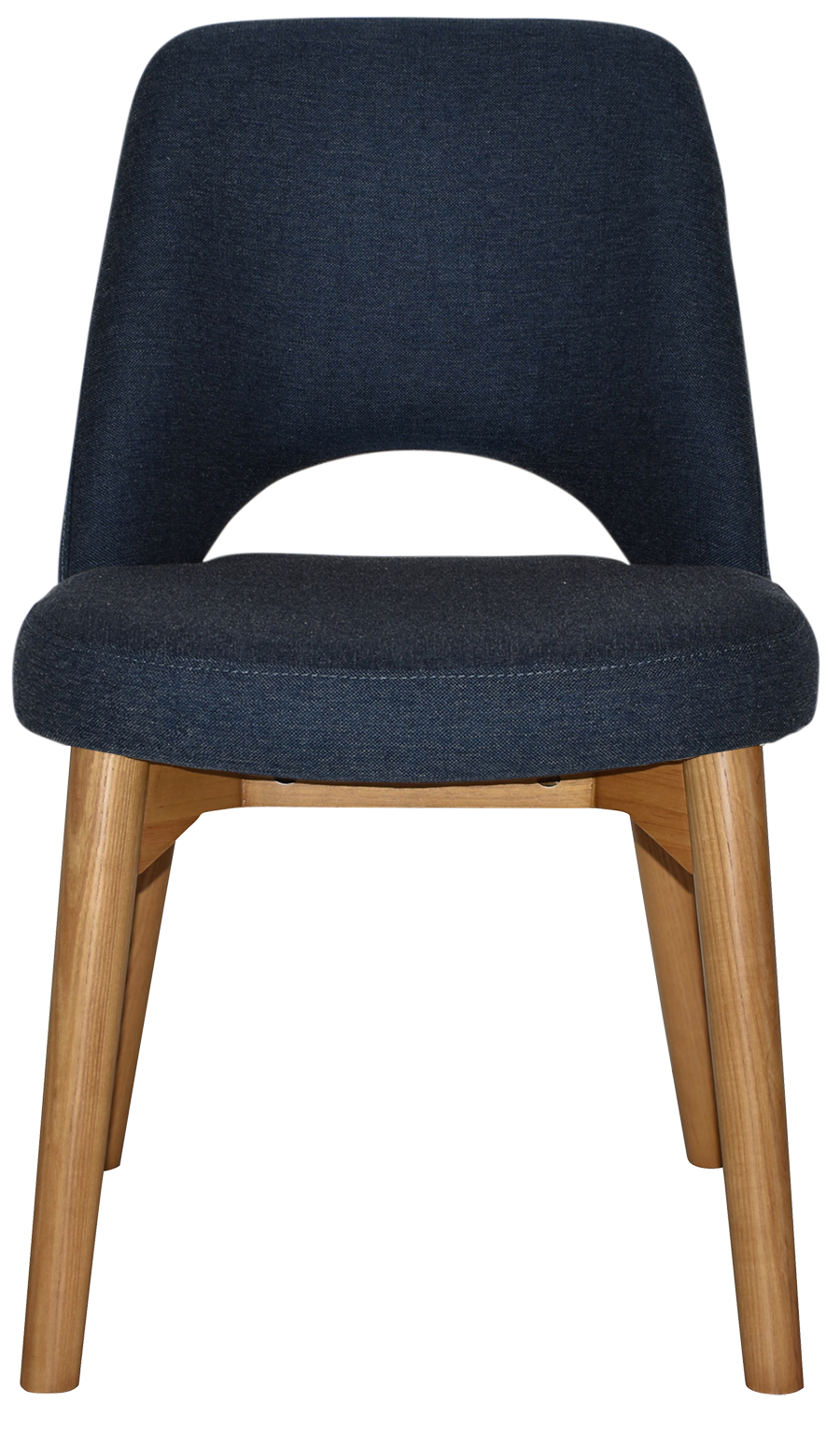 EZ Albury Solid Ash Timber Oak Leg Upholstered Hospitality Dining Chair