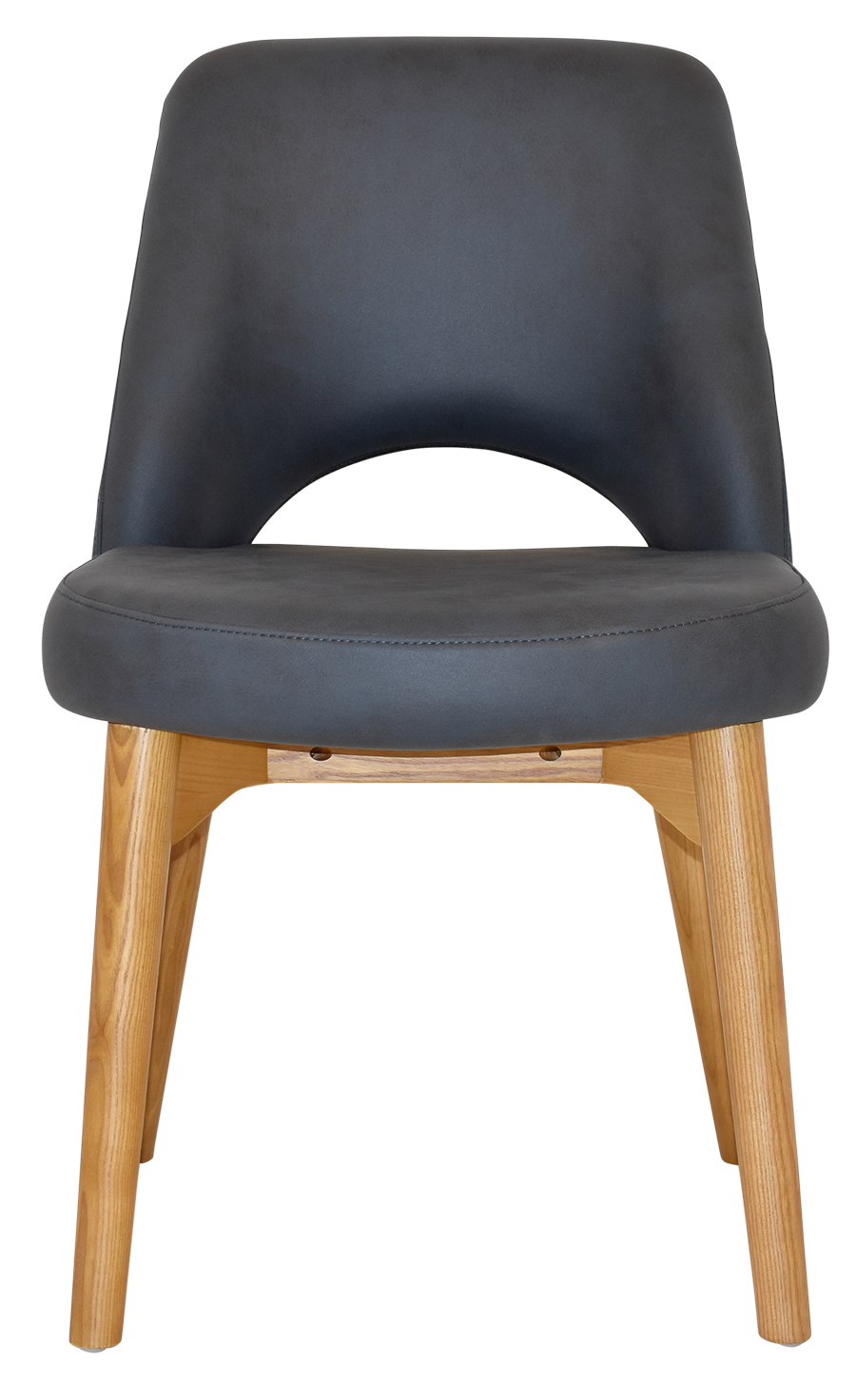 EZ Albury Solid Ash Timber Oak Leg Upholstered Hospitality Dining Chair