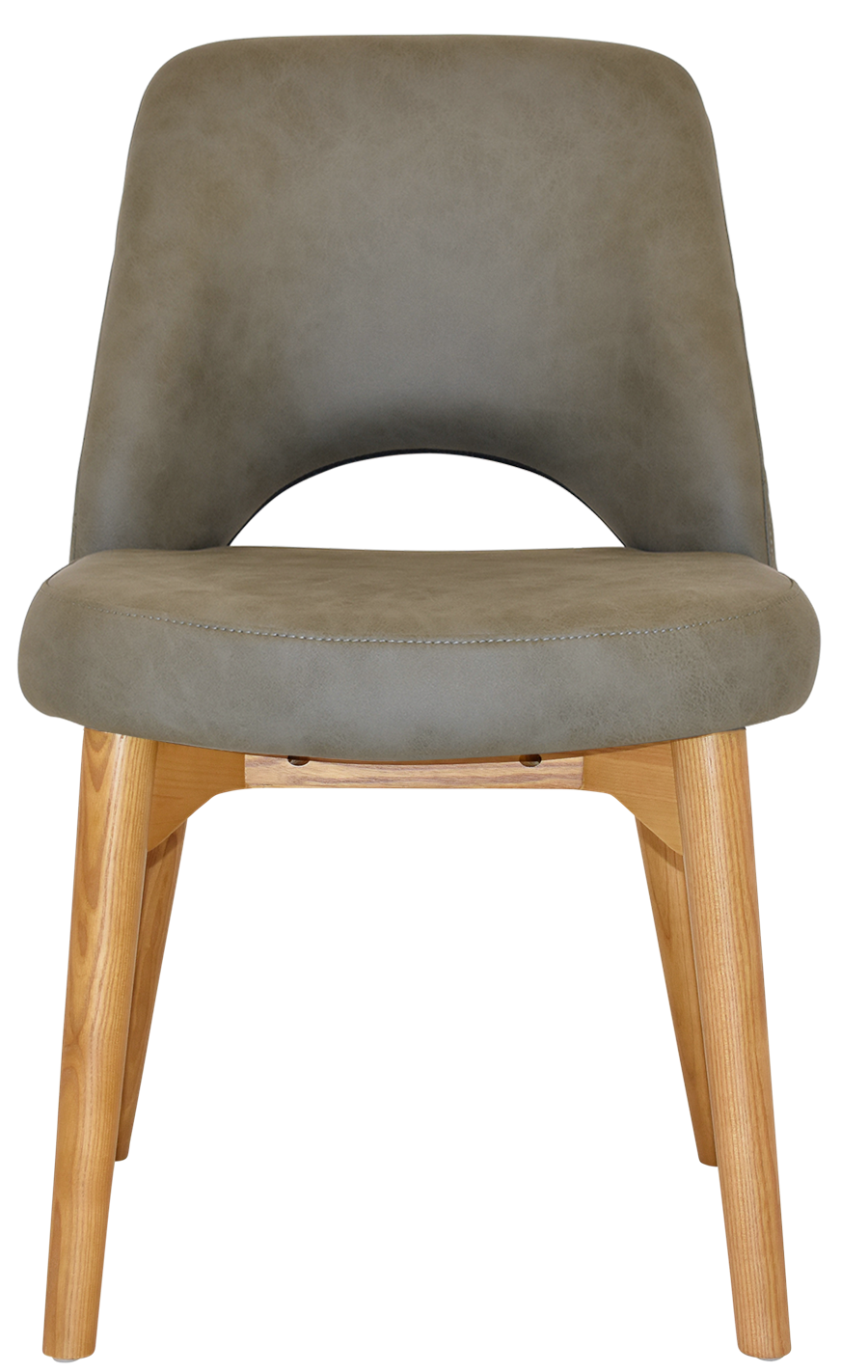 EZ Albury Solid Ash Timber Oak Leg Upholstered Hospitality Dining Chair