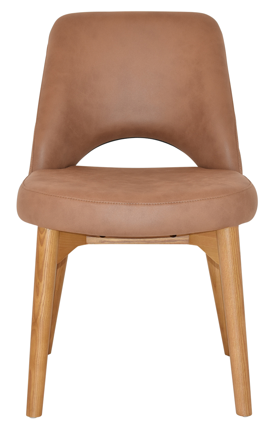 EZ Albury Solid Ash Timber Oak Leg Upholstered Hospitality Dining Chair