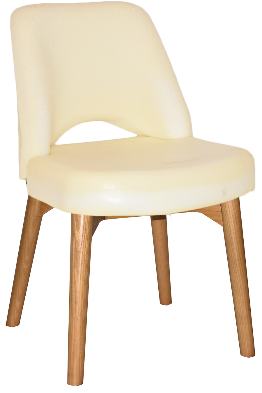 EZ Albury Solid Ash Timber Oak Leg Upholstered Hospitality Dining Chair