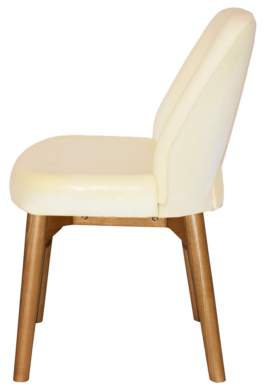 EZ Albury Solid Ash Timber Oak Leg Upholstered Hospitality Dining Chair