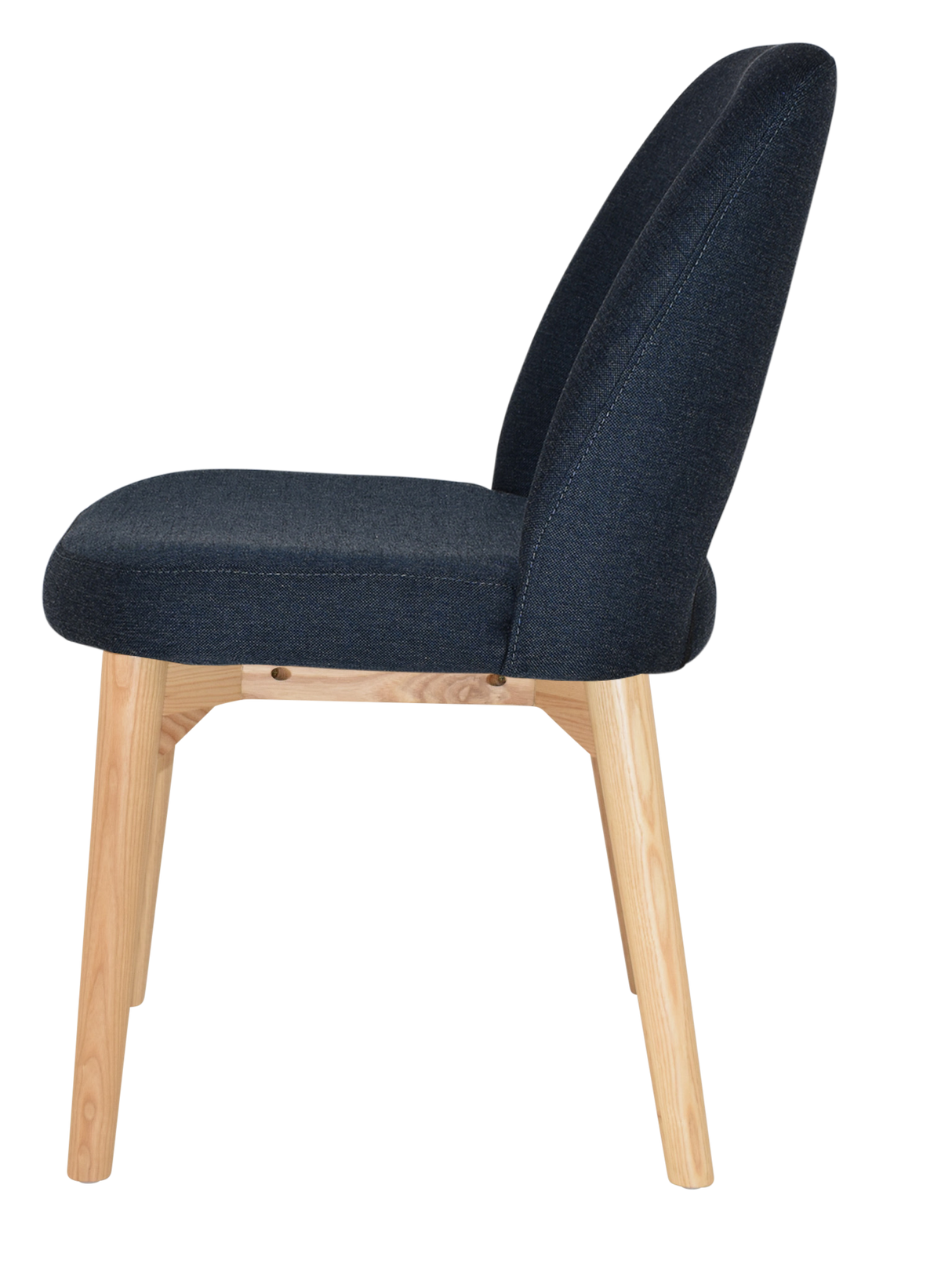 EZ Albury Solid Ash Timber Natural Stained Upholstered Hospitality Dining Chair