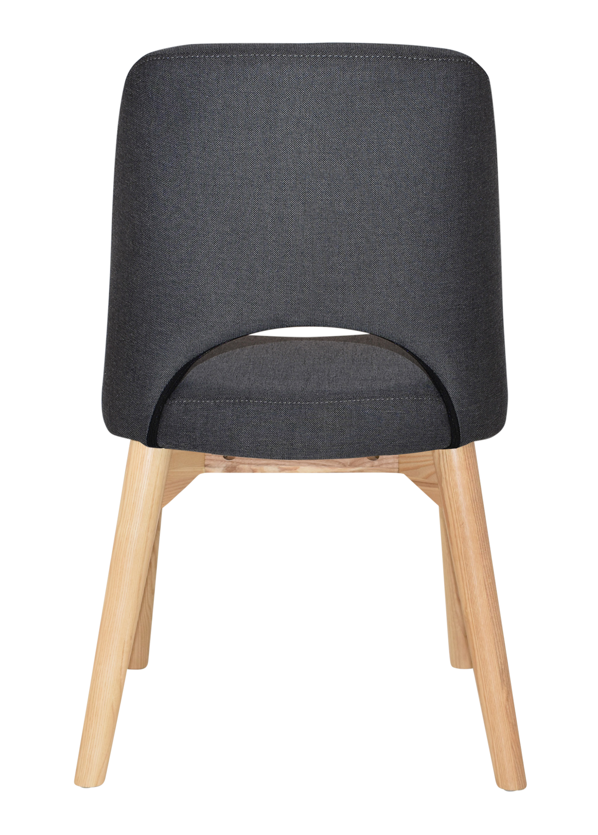 EZ Albury Solid Ash Timber Natural Stained Upholstered Hospitality Dining Chair
