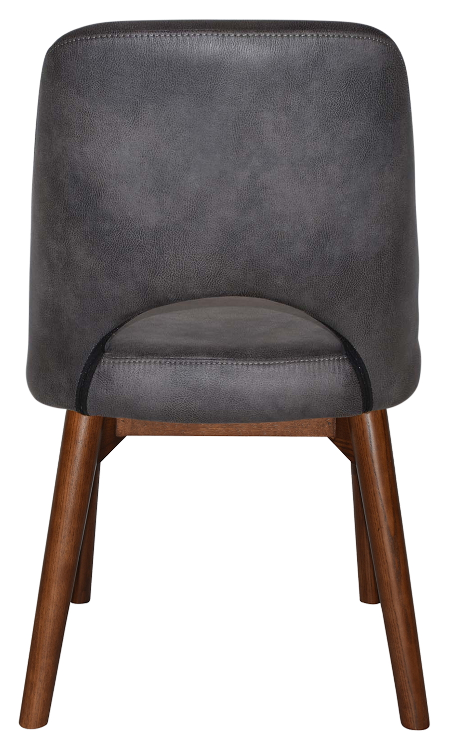EZ Albury Solid Timber Walnut Colour Stained Upholstered Hospitality Dining Chair