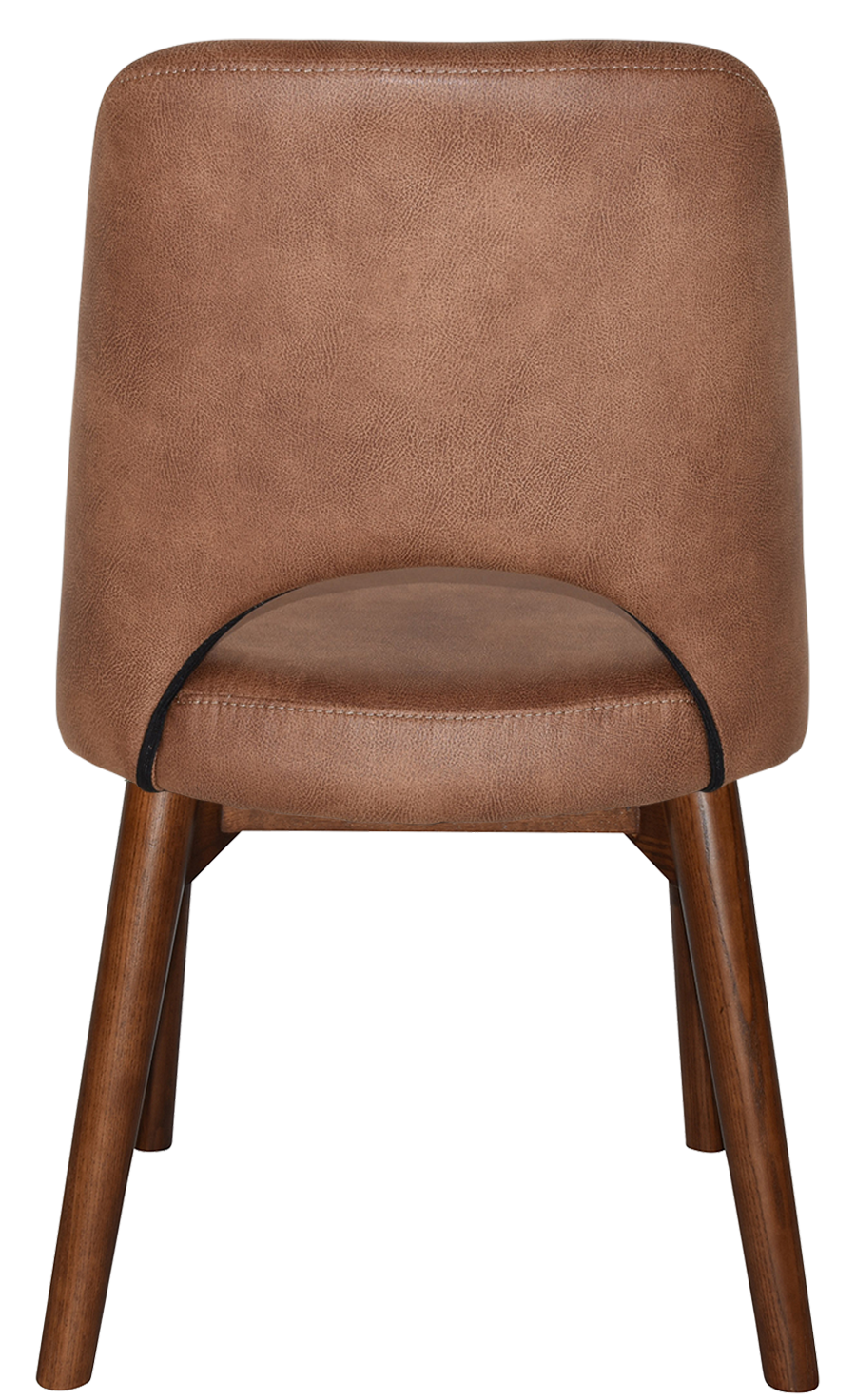 EZ Albury Solid Timber Walnut Colour Stained Upholstered Hospitality Dining Chair