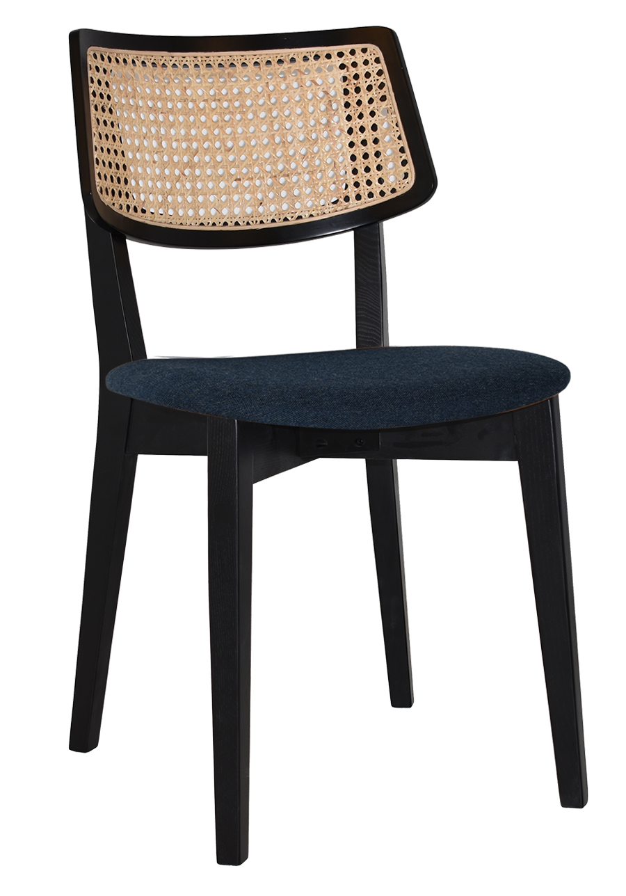 EZ Phoenix Solid Timber Framed Rattan Back Hospitality Dining Chair