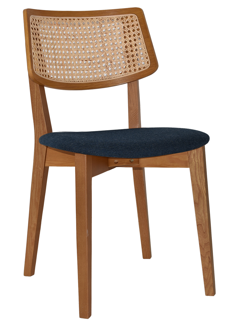 EZ Phoenix Solid Timber Framed Rattan Back Hospitality Dining Chair