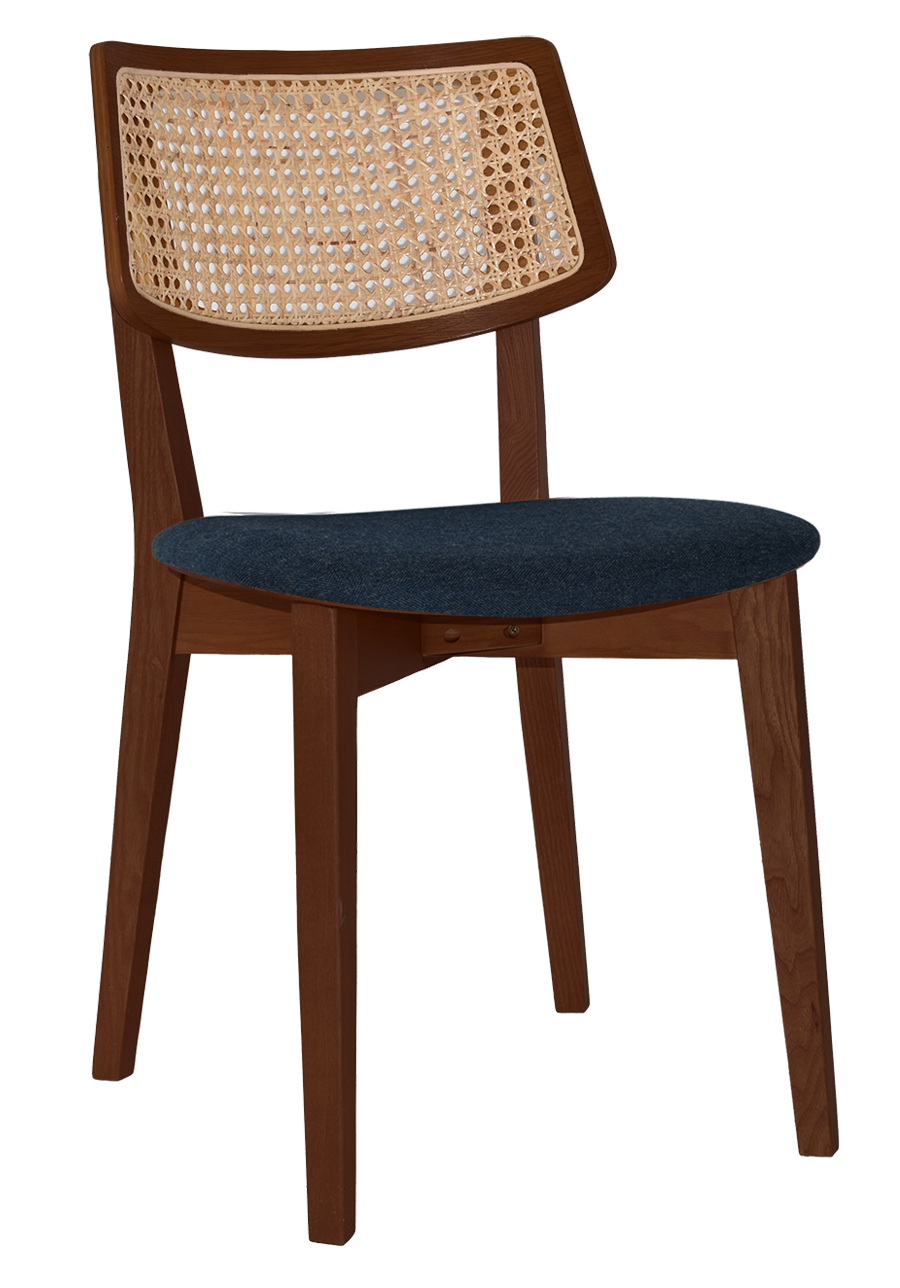 EZ Phoenix Solid Timber Framed Rattan Back Hospitality Dining Chair