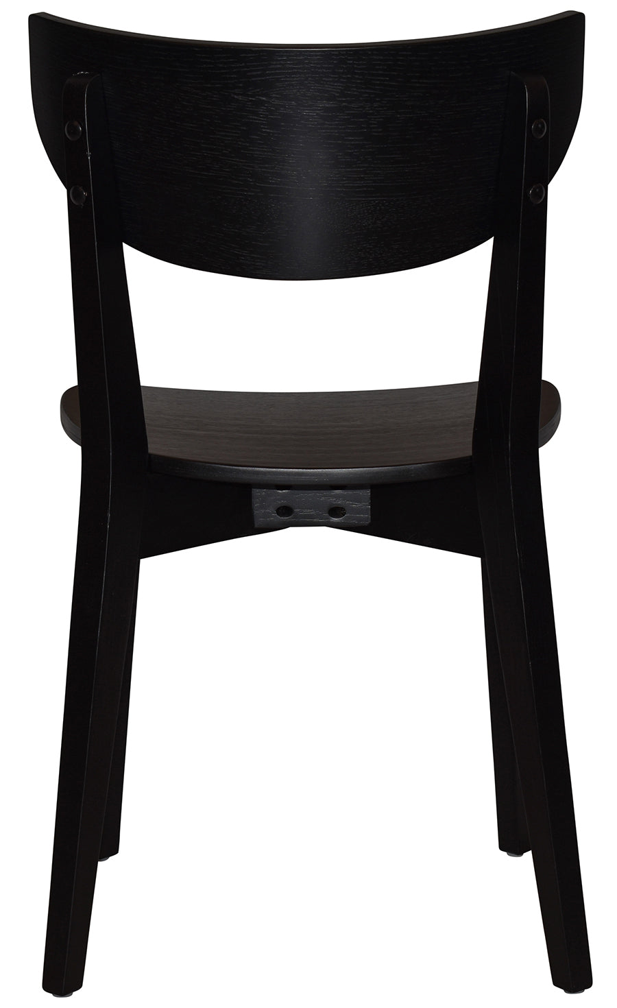 EZ Rialto Black Stained Solid Timber Framed Hospitality Dining Chair