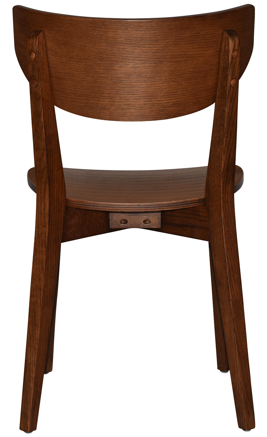 EZ Rialto Light Walnut Stained Solid Timber Framed Hospitality Dining Chair