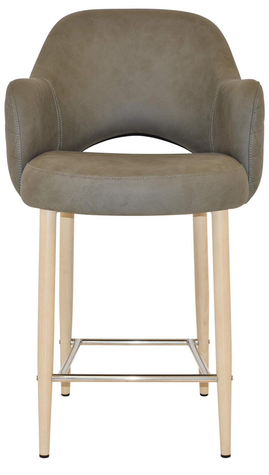 EZ STOOL ALBURY ARM 650 METAL BIRCH