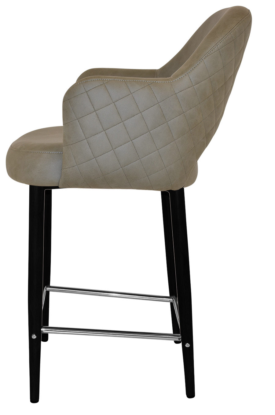 EZ STOOL ALBURY ARM 650 METAL BLACK