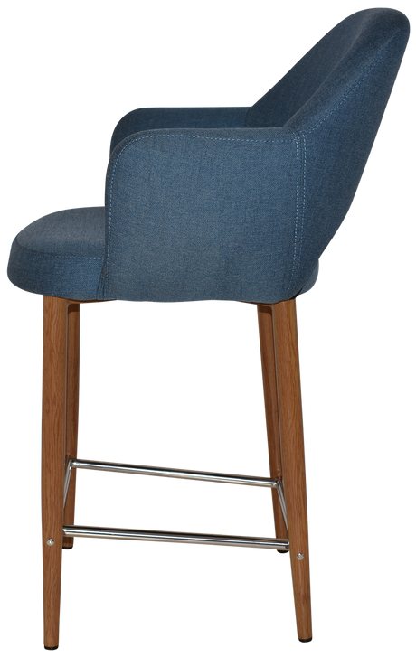 EZ STOOL ALBURY ARM 650 METAL LIGHT OAK