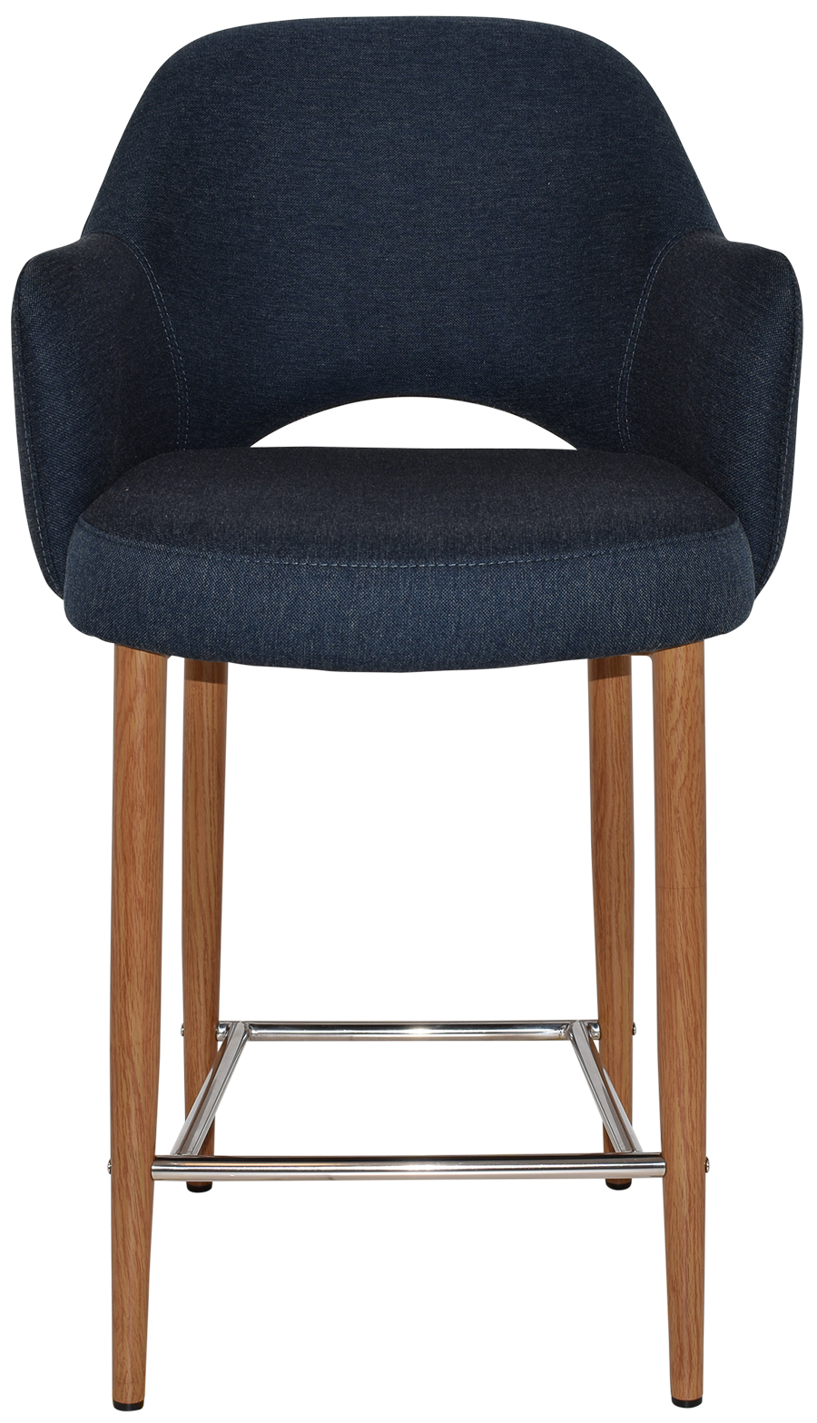 EZ Albury Upholstered Barstool with Light Oak Legs