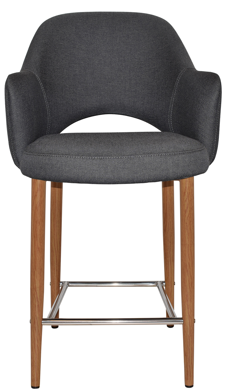 EZ Albury Upholstered Barstool with Light Oak Legs