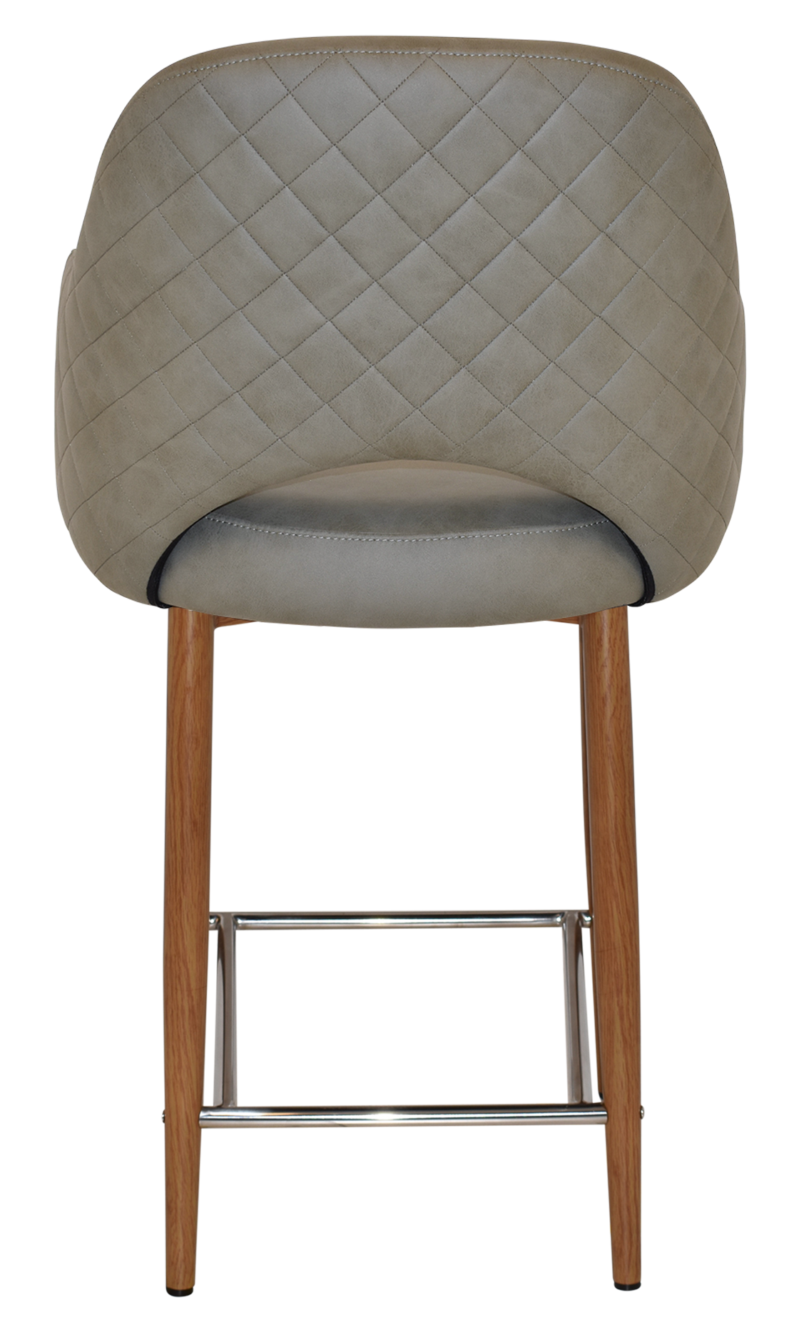 EZ Albury Upholstered Barstool with Light Oak Legs